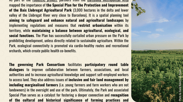 The Special Plan for Baix Llobregat near Barcelona