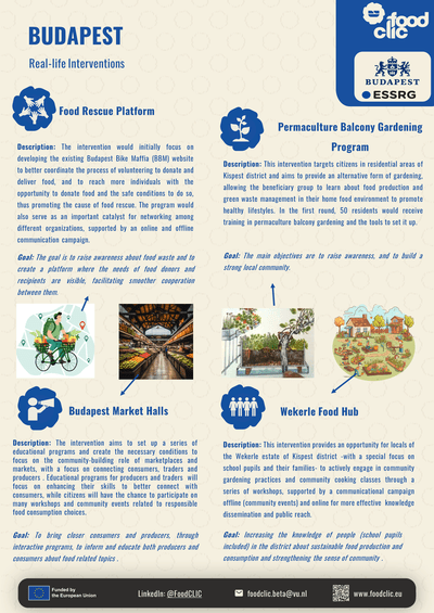 Real-life Interventions in Budapest