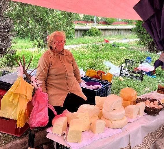woman selling at the market