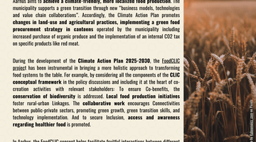 Creating synergies between FoodCLIC and the Climate Action Plan in Aarhus 