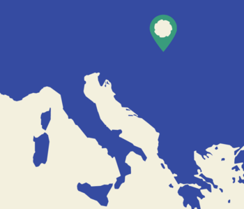 Map of Budapest, Hungary The image shows a map of Europe with a placemarker identifying Budapest in Hungary.